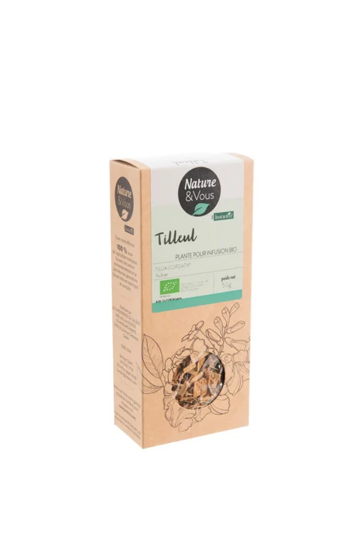 Nature maison：Infusion bio tilleul aubier coupé Nature & Vous – 50 g