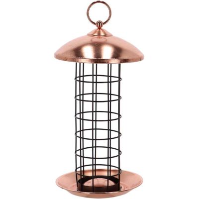 Mangeoire à oiseaux (Plaqué cuivre - boules de graisses)