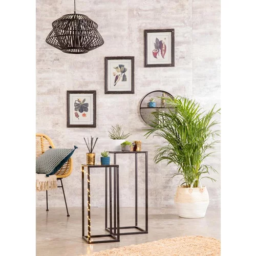 Le choix pour l’extérieur：Areca avec cache-pot en vannerie Ø 21 cm