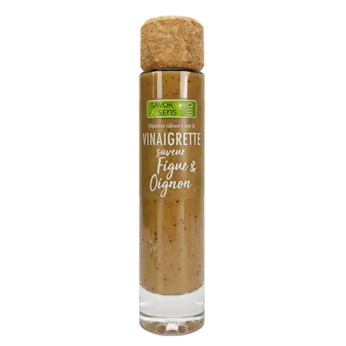 Pour valoriser vos extérieurs:Vinaigrette bio figue & oignon Savor et Sens - 20 cl