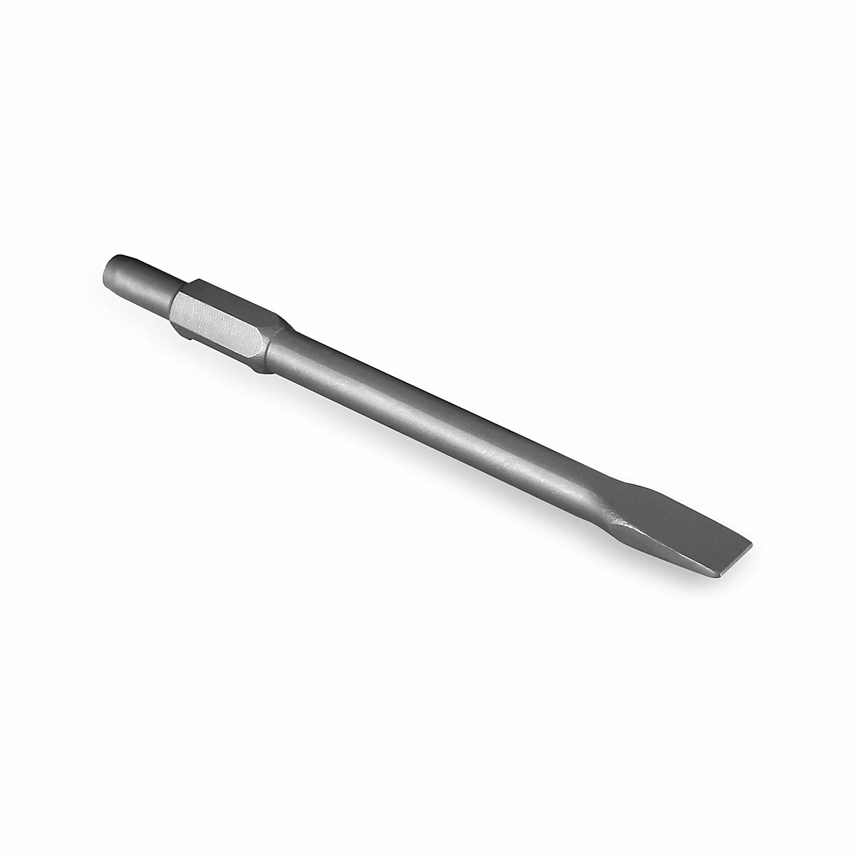 EBERTH Burin plat – 390 × 30mm, pour marteau de démolition avec emmanchement hexagonal SDS HEX de 30mm