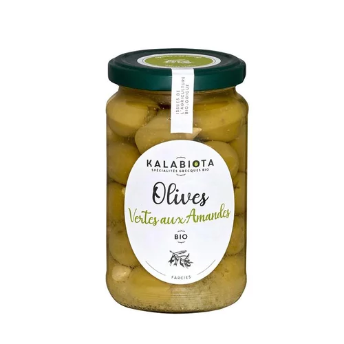 Jardin à vivre:Olives Vertes Aux Amandes pot 320g