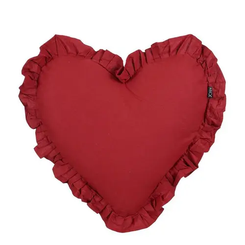 Style extérieur:Coussin forme cœur rouge - 50 x 45 x 10 cm