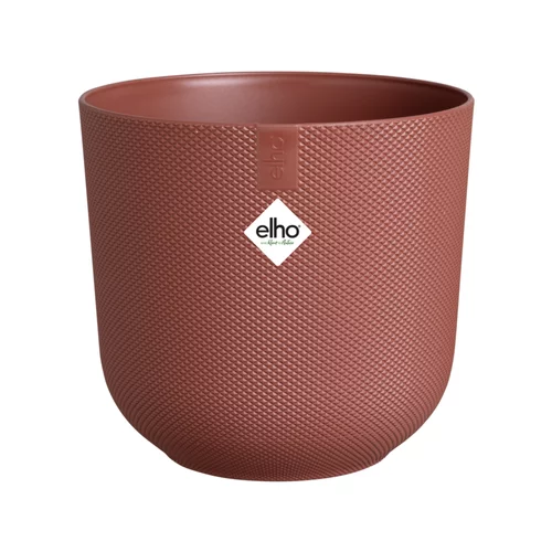 Extérieur nature：Cache-pot coloris rouge Elho - Ø 14 cm