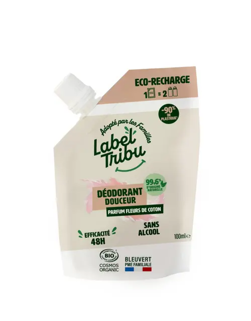 Sélection nature：Recharge de déodorant douceur bio Label Tribu - 100 ml