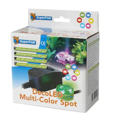 Jardin et déco:Éclairage Deco LED Multicolor Spot pour Déco Led 2 W. 12,2x13,5x6,8 cm