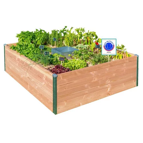 Jardin sélection：Potager composteur en bois Mon Petit Potager Keyhole petit modèle - 120 x 115 x 48 cm