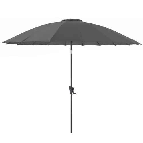 Accessoire jardin：Parasol droit rond coloris gris Ø 300 cm