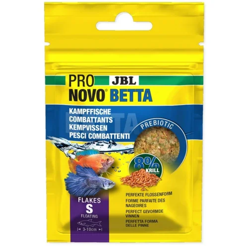 Pour aménager vos extérieurs:Alimentation spécialisée pour poissons Betta, sans gluten, JBL ProNovo - 6g/20ml
