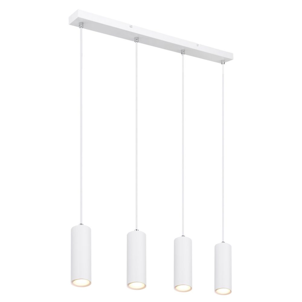 Plafonnier suspendu blanc 4x GU10