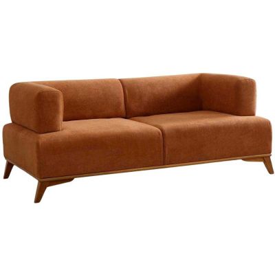 Canapé 2 places en polyester Hera (Orange)