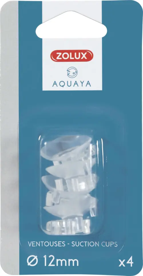 Jardin bien-être：Ventouses pour aquarium coloris transparent Zolux Aquaya - Ø 12 mm x 4