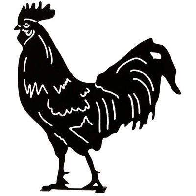 Silhouette animal en métal Garden (Coq)
