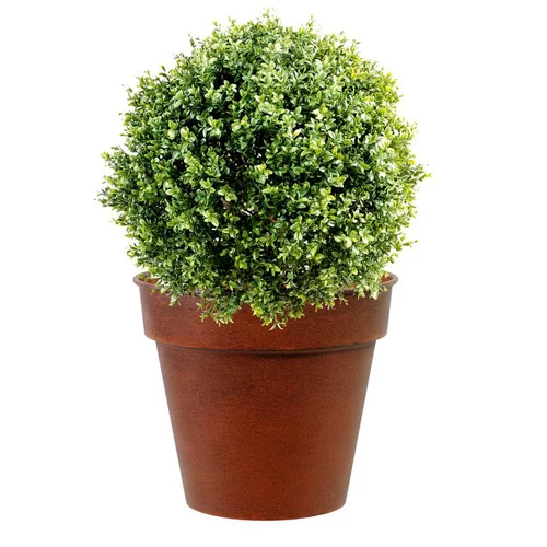 Nature facile：Pot horticole en acier peint brun antique Ø 27 x H 24 cm