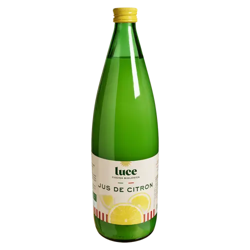 L’essentiel pour l’extérieur:Jus de citron bio bouteille Luce - 1 L
