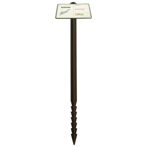 Nature facile:Étiquette à planter jalons de jardin romarin coloris marron - 45 cm