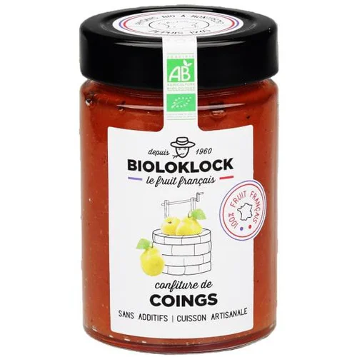 Jardin et déco:Confiture de coings bio en pot de verre Bioloklock - 230 g