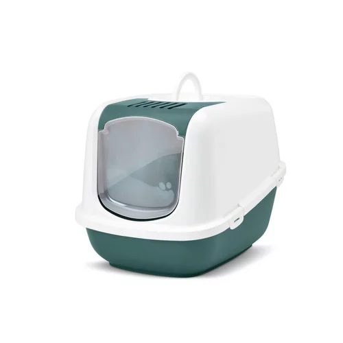 Pour un extérieur plus pratique:Maison de toilette pour chat Nestor Nordic verte