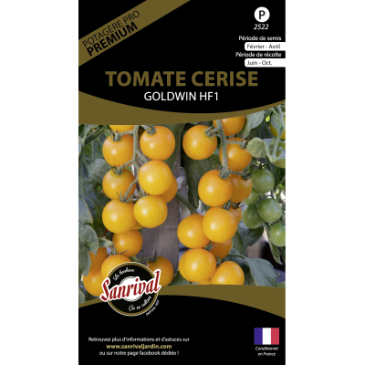 Graines potagères premium tomate (Cerise jaune Goldwin)