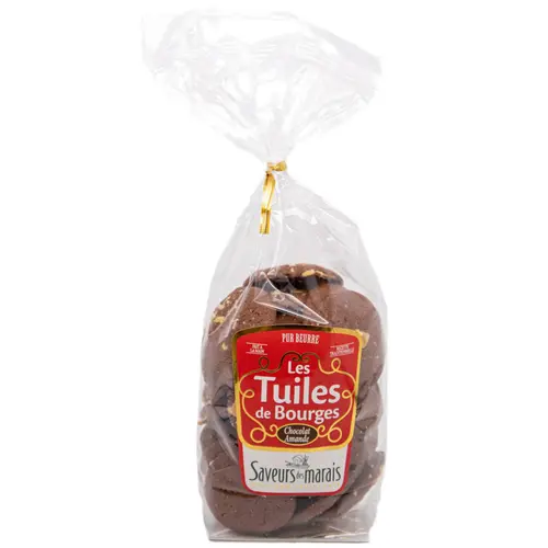 Tout au jardin:Les tuiles de Bourges chocolat Saveurs des marais - 150 g