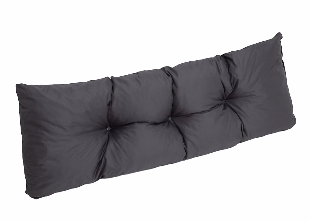 Coussin de palette 120 × 40cm Coussin d'assise coussin de jardin confortable Coussin de jardin Coussin de palette Anthracite