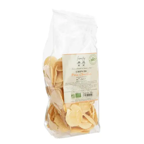 Au service de vos extérieurs：Chips de pois chiche bio Family chips - 110 g