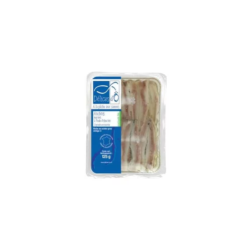 Un plus pour vos extérieurs：Anchois marinés huile d'olive Délices D'O - 125 g