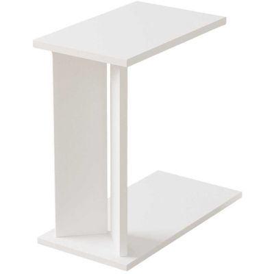 Table d'appoint en aggloméré Lun (Blanc)
