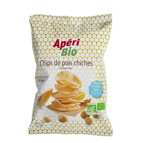 Une sélection pour le jardin：Chips de pois chiches bio Apéri Bio - 75 g