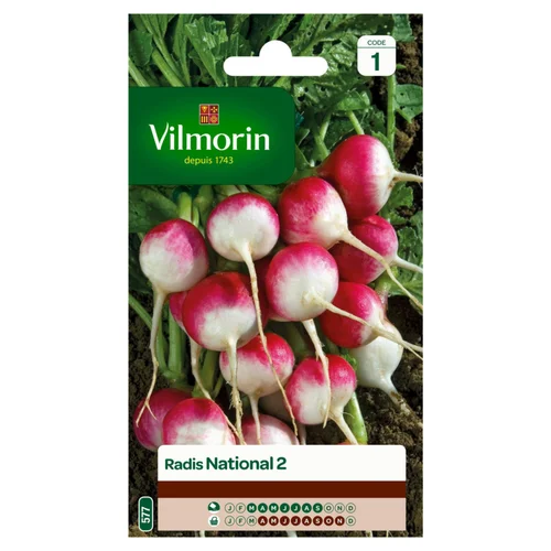 Une touche jardin：Radis National 2 Vilmorin - graines à semer