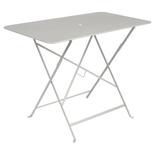 Pour votre espace:Table pliante en acier coloris gris argile Bistro Fermob - 97 x 57 x 74 cm