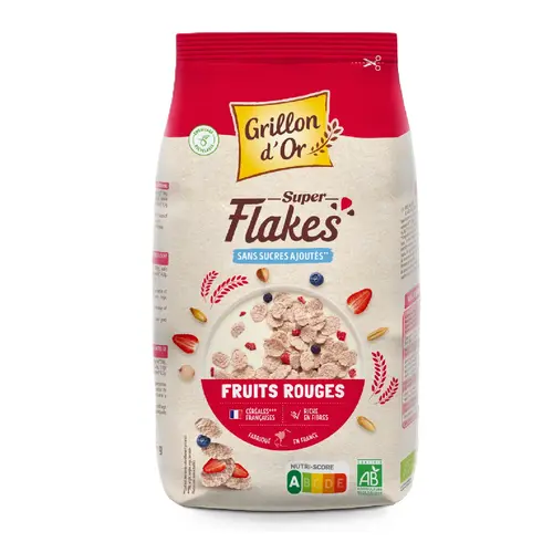 Style au jardin:Super Flakes aux fruits rouges bio - 375 gr