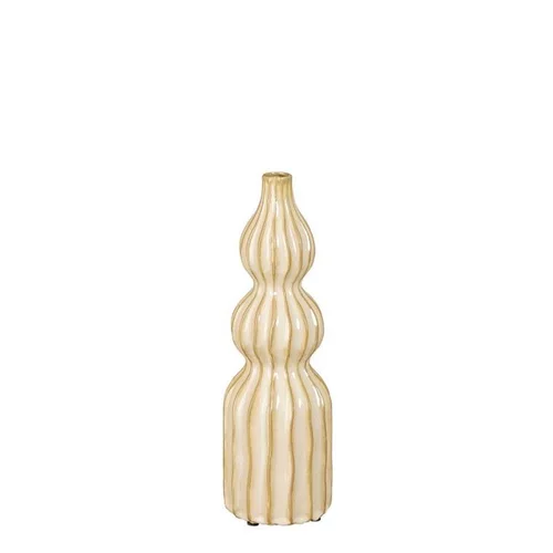 Jardin extérieur:Vase soliflore coloris beige en céramique Felipe - Ø 11 cm