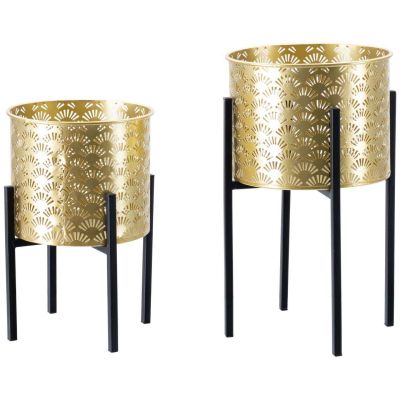 Support à plantes en métal Coppia (Lot de 2) (Modèle 4)