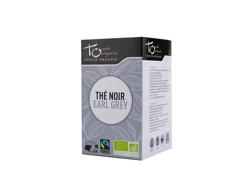Jardin idée:Thé noir Earl Grey Bio Touch Organic - boîte de 24 sachets