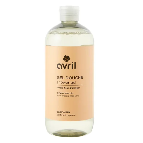 Jardin en pratique:Gel douche Tendre fleur d'oranger à l'aloe vera Bio Avril - 500 ml