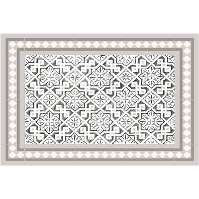 Tapis intérieur extérieur en vinyle carreaux marocains (60 x 40 cm)