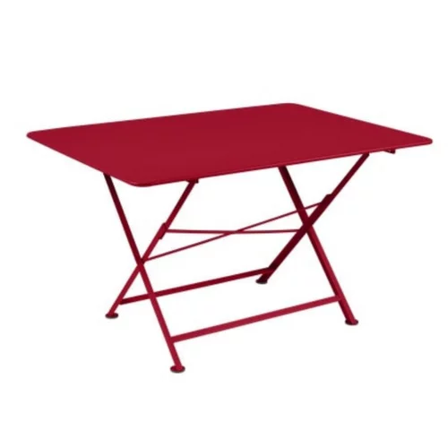 Idée jardin:Table pliante coloris piment Cargo Fermob - 128 x 90 x 75 cm