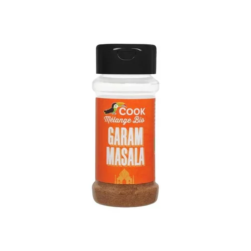 Bien pratique à l’extérieur：Garam masala bio dans un pot de 35 g
