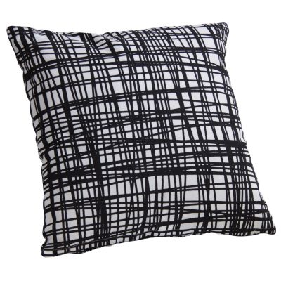 Housse de coussin en coton (Rayé)