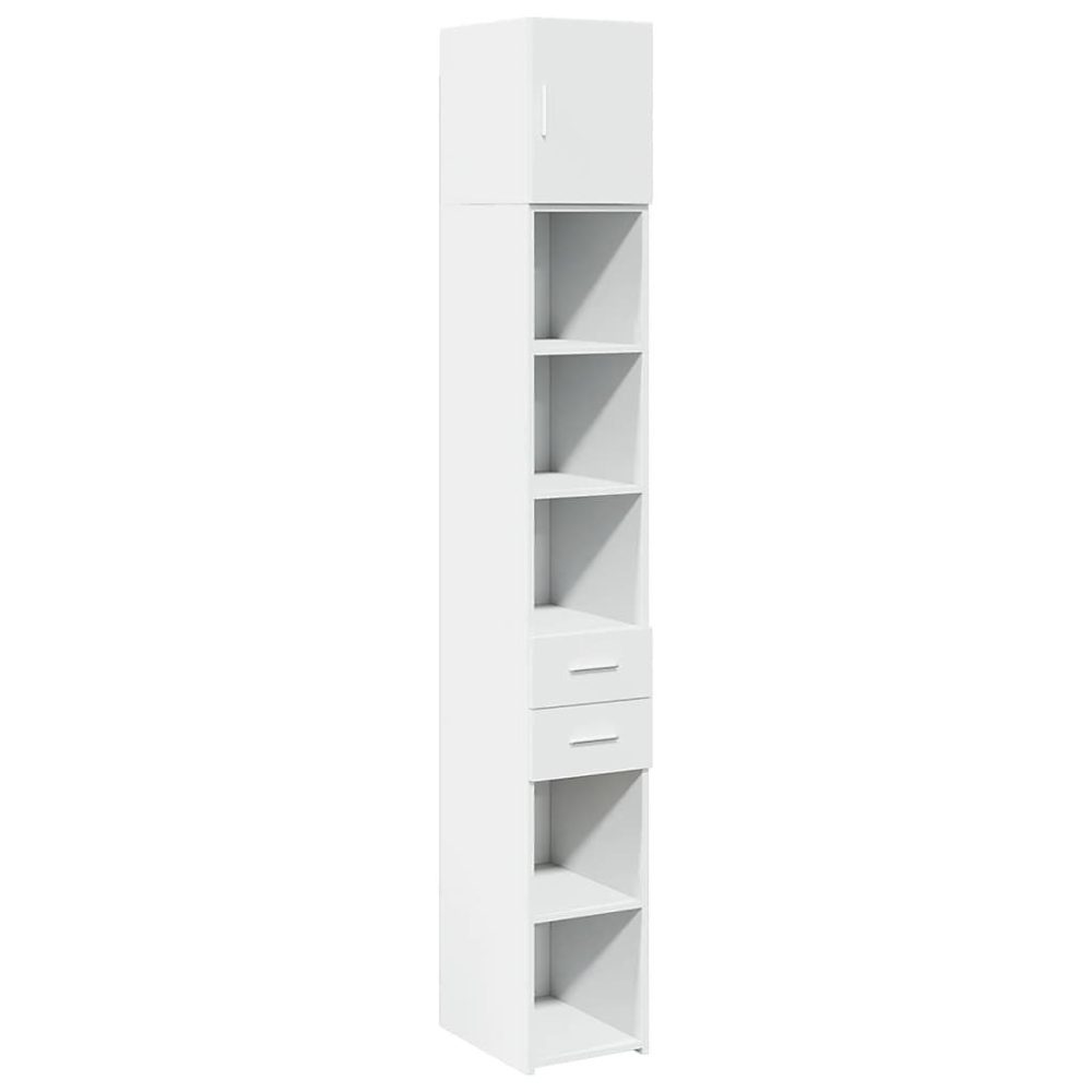 Armoire de rangement mince blanc 30x42 – 5 × 225 cm vidaXL