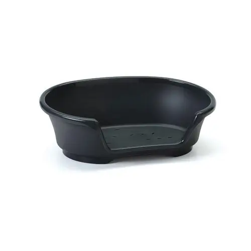 Jardin plaisir：Corbeille pour chien en plastique noir Savic modèle Cosy Air 78 cm (fond du panier) - 90 x 60 x 26 cm