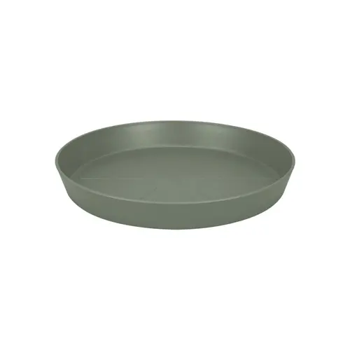 Pour votre confort en extérieur:Soucoupe ronde vert pistache en polypropylène recyclé Elho Loft Urban – Ø 28 cm