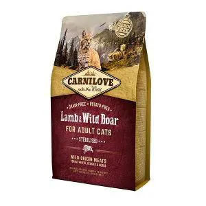 Solution pour le jardin:Croquettes pour chat Carnilove lamb & wild boar for adult cats - 2 kg