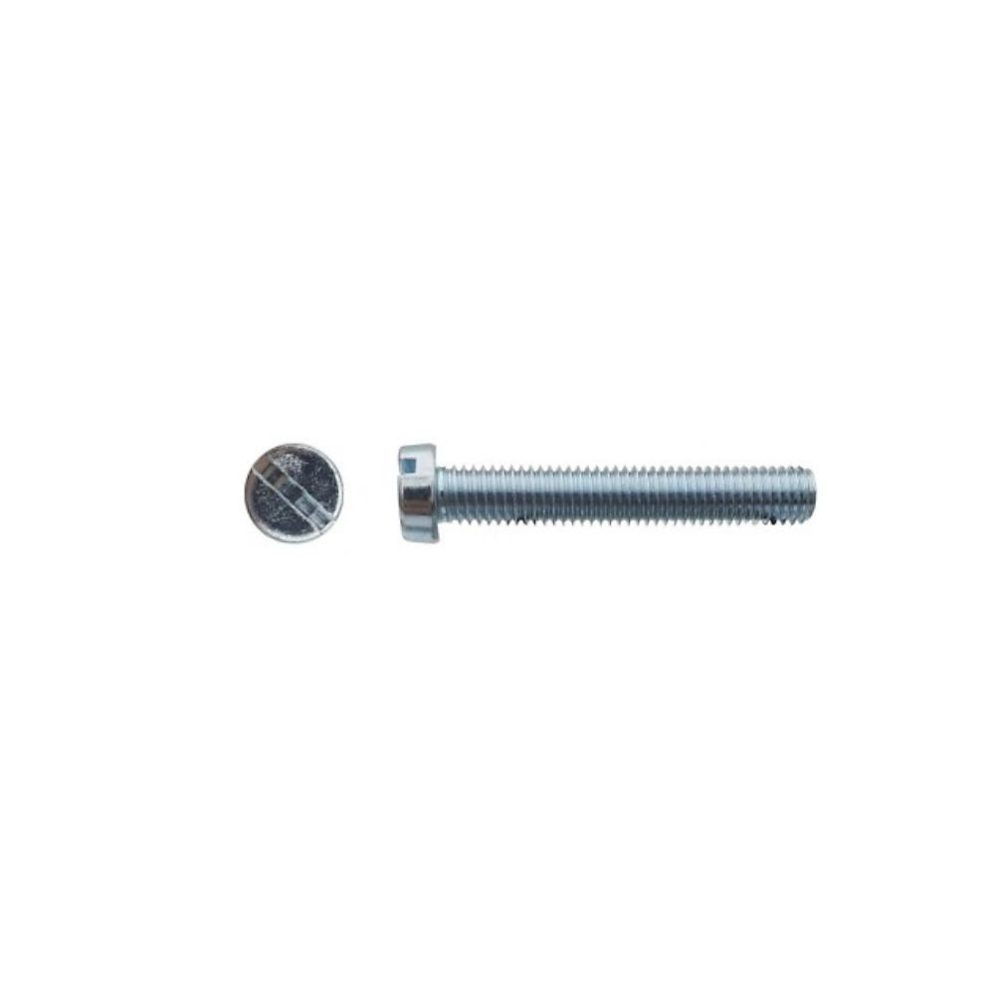 500 Vis Métaux Tête Cylindrique Fendue 2.5 × 12 mm – DIN 84, Zingué blanc, D, Work