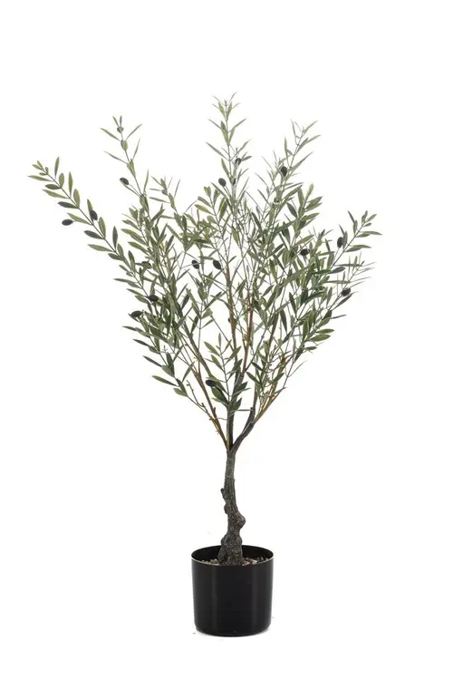 Pensé pour le jardin:Olivier artificiel en pot - Ø 65 x H 90 cm