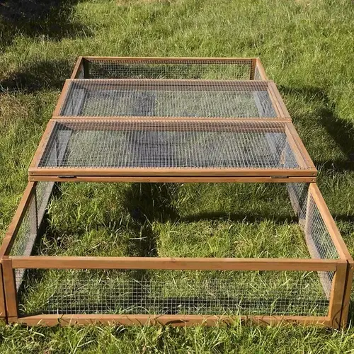 Jardin en douceur：Tortoise Park pour tortue enclos extérieur grillagé en bois Reptile Planet – 200 x 100 x 25 cm