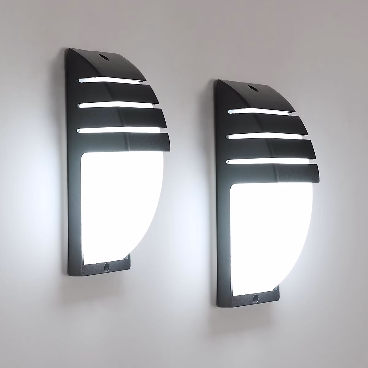 BASHLWUA appliques murales extérieures 12 W | appliques murales extérieures/intérieures à LED IP65 étanches – appliques mur – lot de 2
