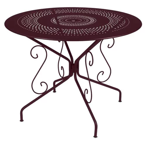 Solution maison：Table Montmartre ronde en acier Fermob - Ø 96 x 74 cm