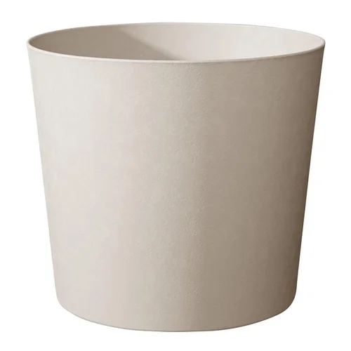 Extérieur équipement:Pot en matière recyclée Poetic Element Conique calcaire - Ø 58 x H 49 cm